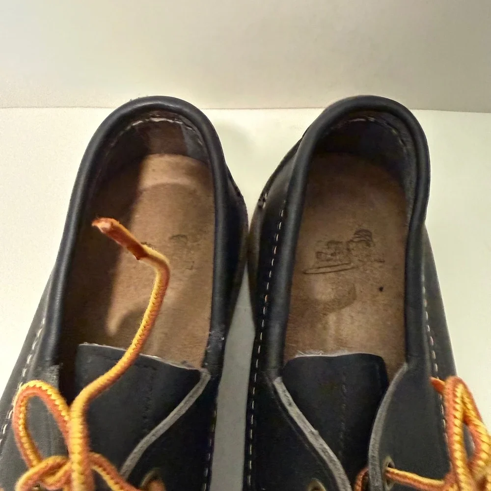 Red Wing Mens Weekender Camp Moc 7 Black Excellent Leather Vibram Sole 3332 USA